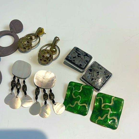 Vintage 80’s earrings lot - Picture 3 of 7